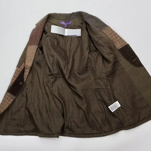 Ralph Lauren Purple Label Collection Hailey jacket blazer sz 10 patchwork $4790 - Picture 13 of 16
